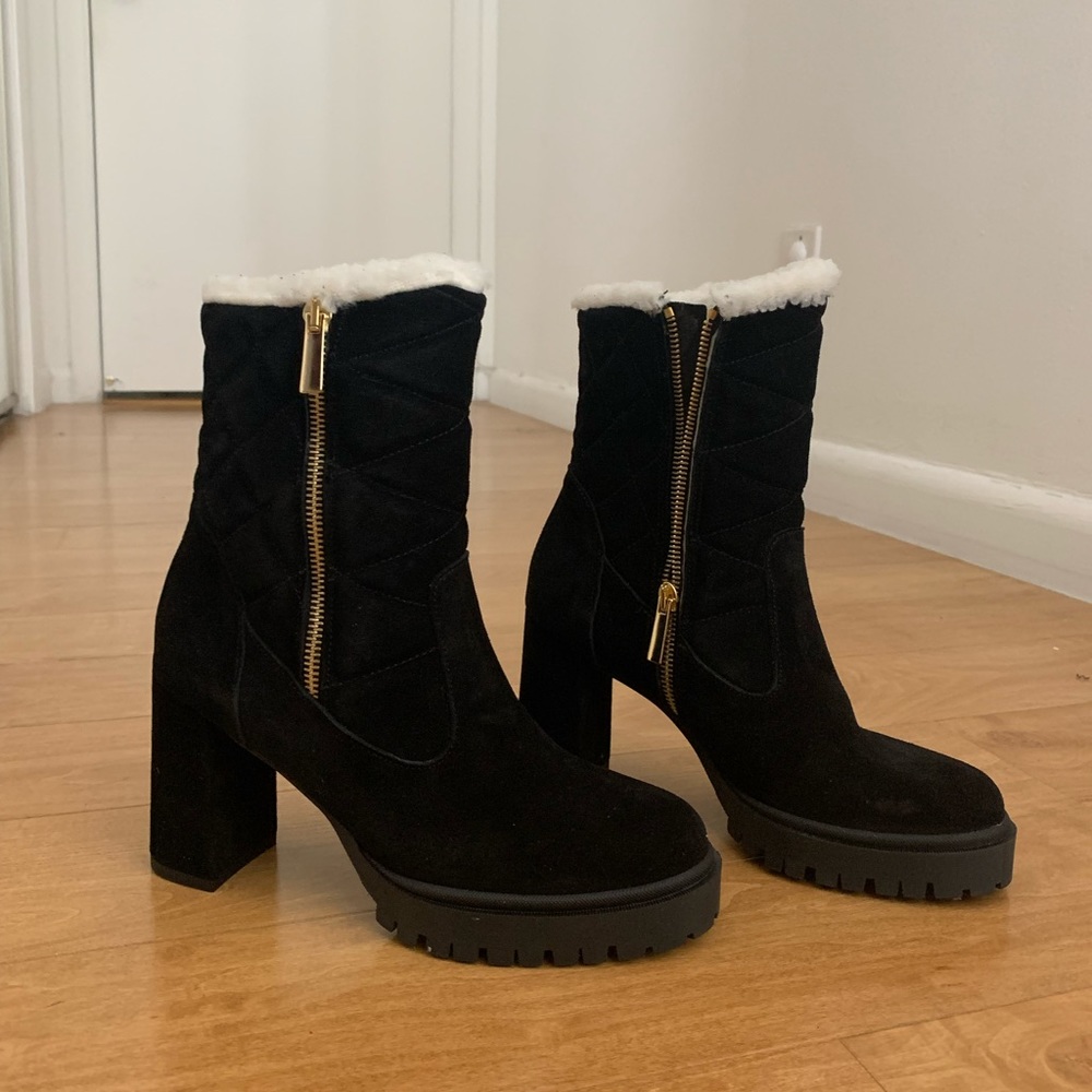 Beautisoles black platform boots